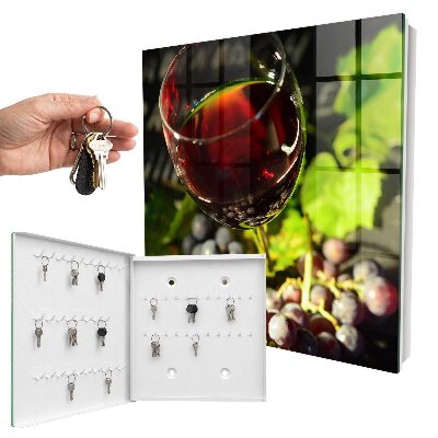 Armoire à clés murale Raisins et vin