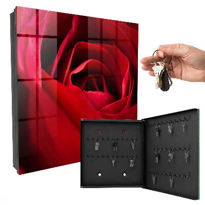 Boîte à clés decorative Gros plan sur une rose