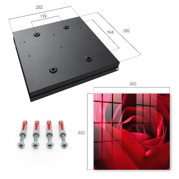 Boîte à clés decorative Gros plan sur une rose