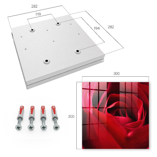 Boîte à clés decorative Gros plan sur une rose