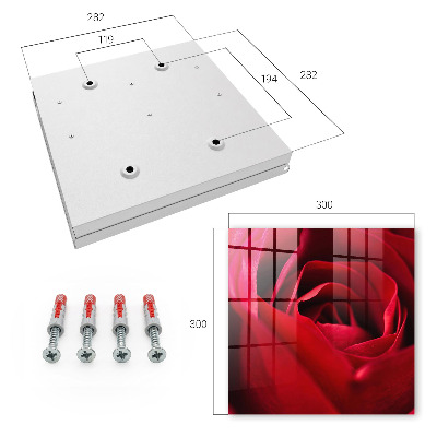 Boîte à clés decorative Gros plan sur une rose