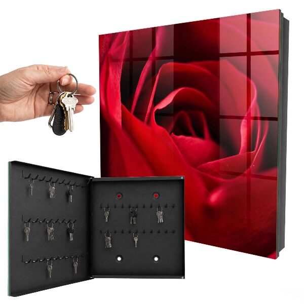Boîte à clés decorative Gros plan sur une rose