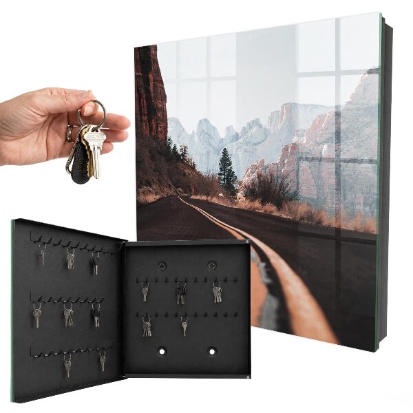 Armoire à clés murale Route dans les montagnes