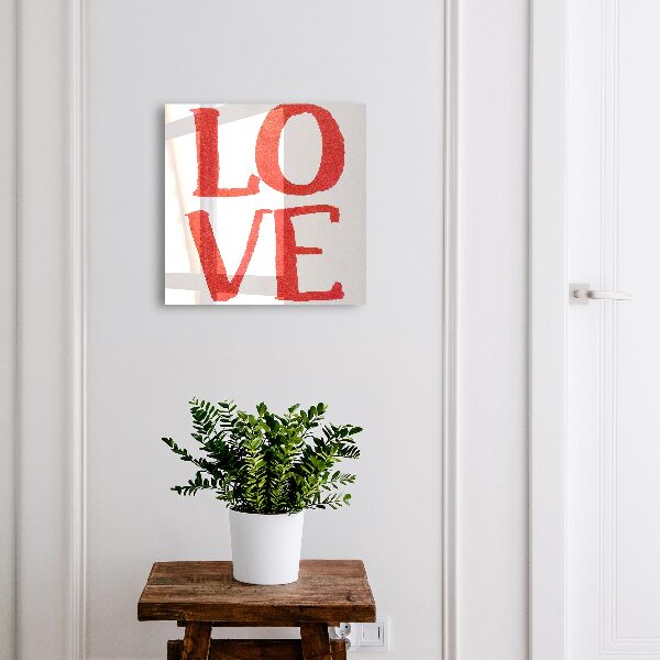 Boîte à clés decorative Amour rouge