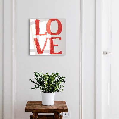 Boîte à clés decorative Amour rouge