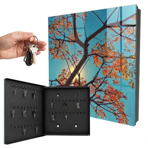 Boîte à clés decorative Arbre d'automne