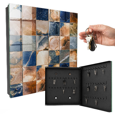 Boîte à clés decorative Mosaïque de marbre