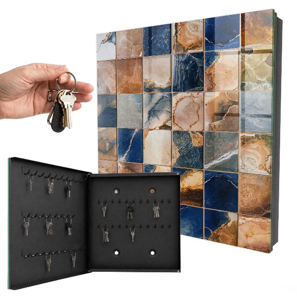 Boîte à clés decorative Mosaïque de marbre