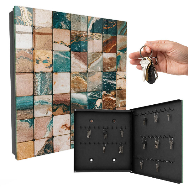 Armoire à clés murale Mosaïque de tons