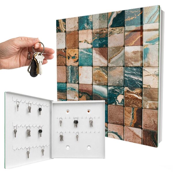 Armoire à clés murale Mosaïque de tons