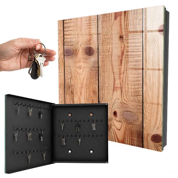 Boîte à clés decorative Anneaux en bois
