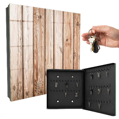 Armoire à clés murale Planches de bois