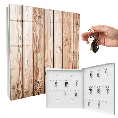 Armoire à clés murale Planches de bois