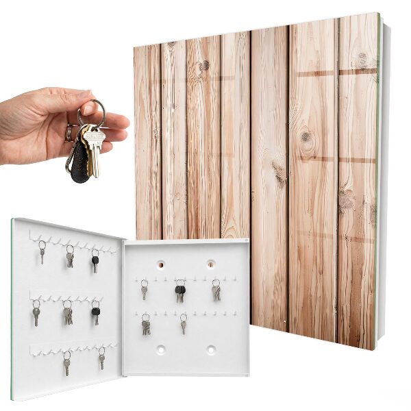 Armoire à clés murale Planches de bois