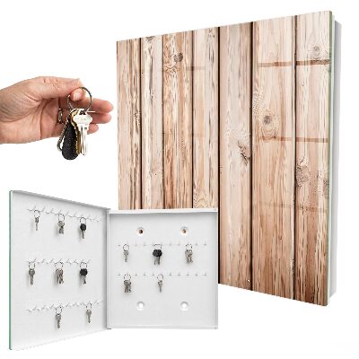 Armoire à clés murale Planches de bois