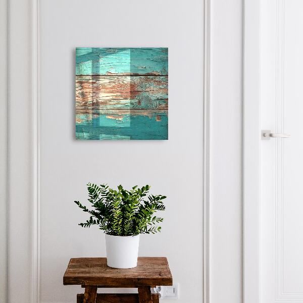 Armoire à clés murale Bois turquoise