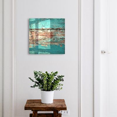 Armoire à clés murale Bois turquoise