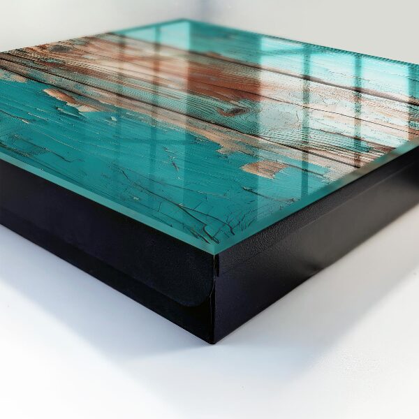 Armoire à clés murale Bois turquoise