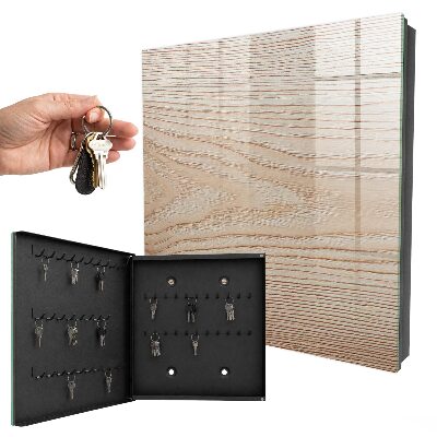 Armoire à clés murale Texture bois