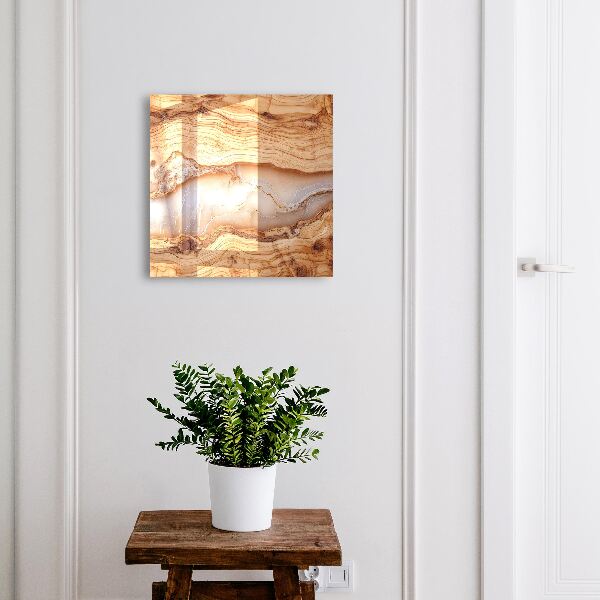 Armoire à clés murale Motif en bois