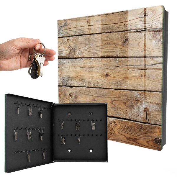 Armoire à clés murale Planches de bois