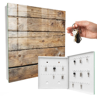 Armoire à clés murale Planches de bois