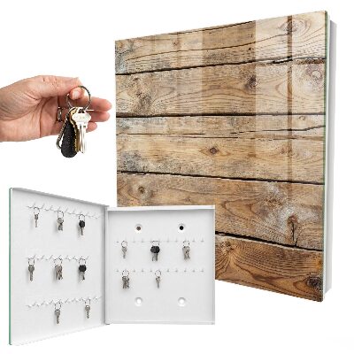 Armoire à clés murale Planches de bois