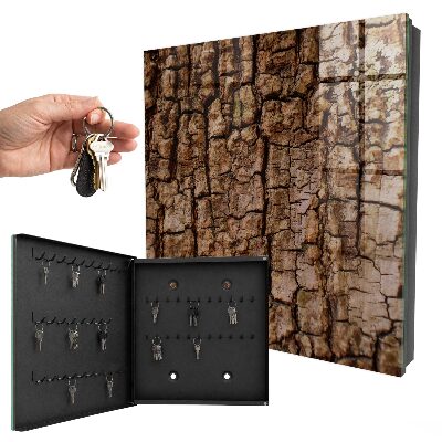 Armoire à clés murale Écorce d'arbre