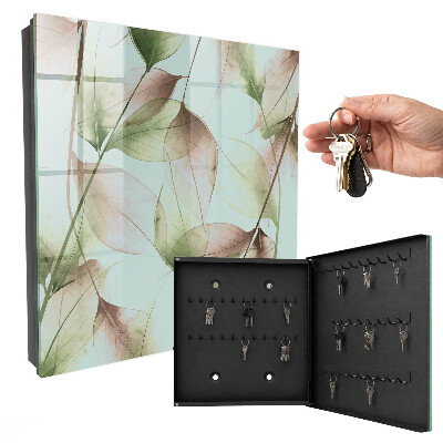 Armoire à clés murale Feuilles de la nature