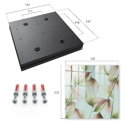 Armoire à clés murale Feuilles de la nature