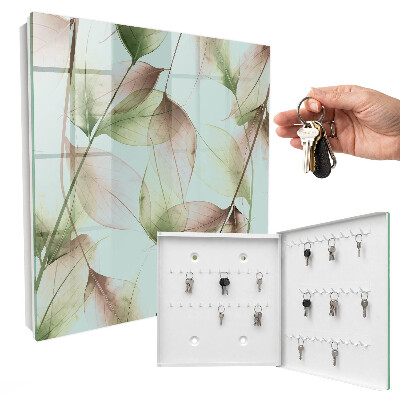 Armoire à clés murale Feuilles de la nature