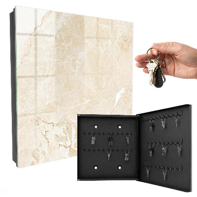 Armoire à clés murale Motif beige