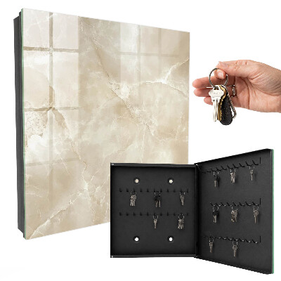 Armoire à clés murale Marbre beige