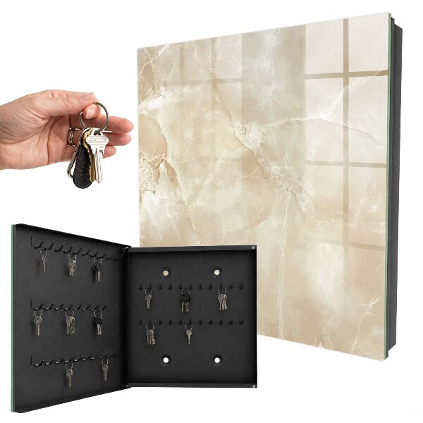 Armoire à clés murale Marbre beige