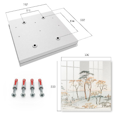 Boîte à clés decorative Paysage japonais