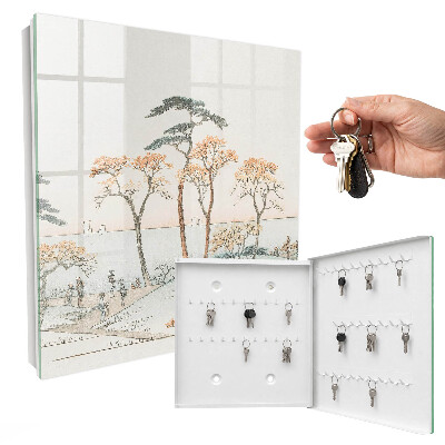 Boîte à clés decorative Paysage japonais