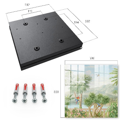 Armoire à clés murale Paradis tropical