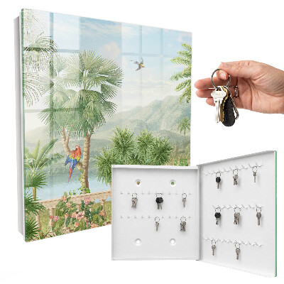 Armoire à clés murale Paradis tropical