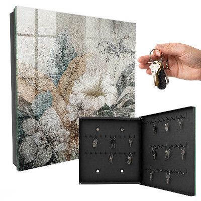 Armoire à clés murale Fleurs de la nature