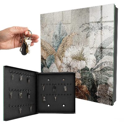 Armoire à clés murale Fleurs de la nature