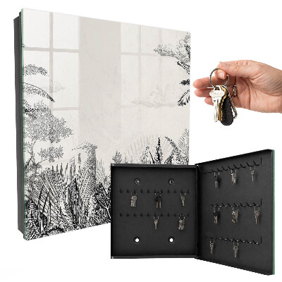Armoire à clés murale Paysage tropical