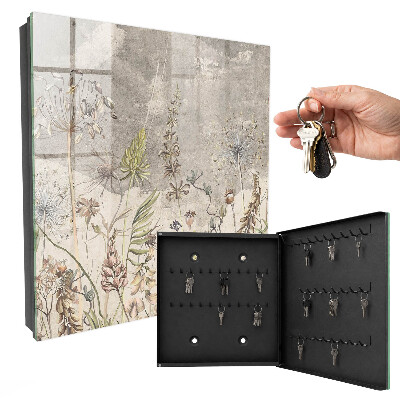 Armoire à clés murale Plantes anciennes