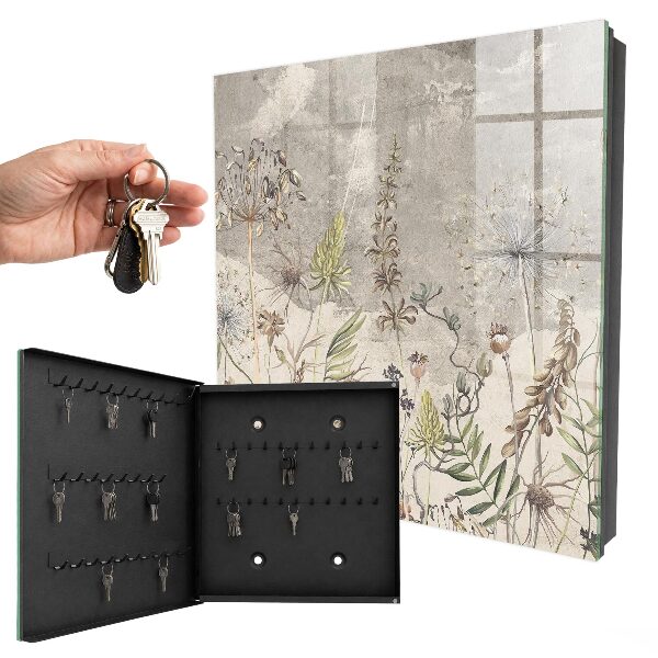 Armoire à clés murale Plantes anciennes