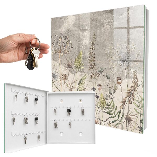 Armoire à clés murale Plantes anciennes