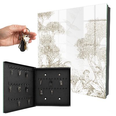 Armoire à clés murale Motif tropical