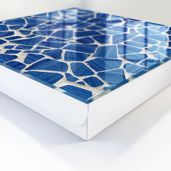Boîte à clés decorative Mosaïque bleue