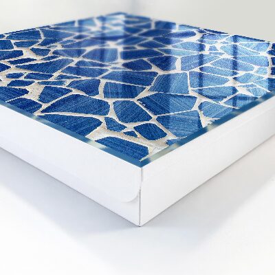 Boîte à clés decorative Mosaïque bleue