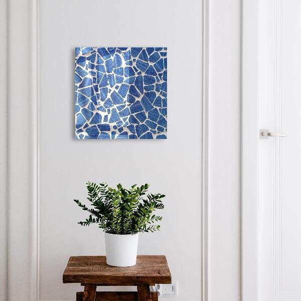 Boîte à clés decorative Mosaïque bleue