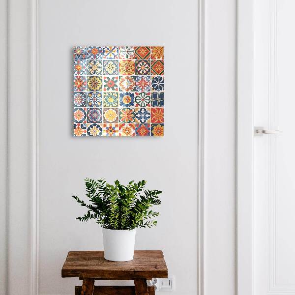 Armoire à clés murale Carreaux colorés