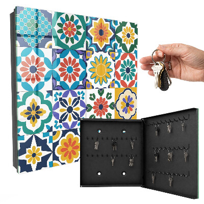 Armoire à clés murale Motifs floraux